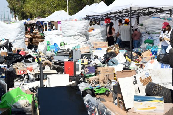 Recolecta la BUAP cerca de 15 toneladas de residuos en la primera jornada del “Reciclatón 2023”