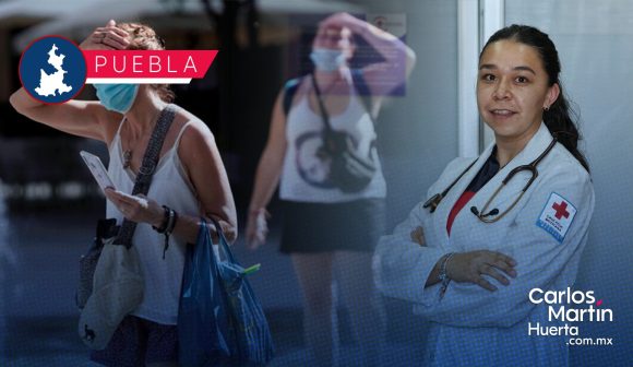 Atiende Cruz Roja Puebla a seis personas por altas temperaturas