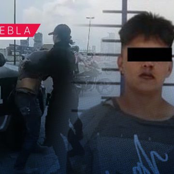 Detienen a sujeto que golpeó a dos mujeres policías en San Andrés Cholula