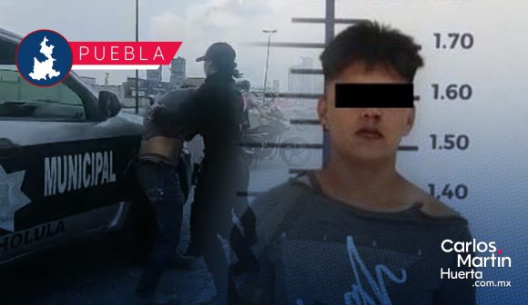 Detenido agresión policías San Andrés Detienen a sujeto que golpeó a dos mujeres policías en San Andrés Cholula