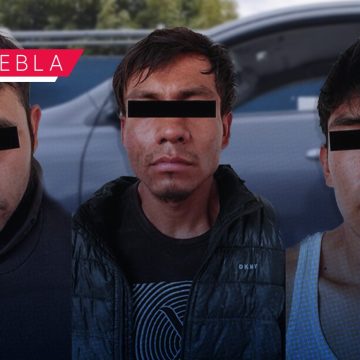 Detienen a sujetos dedicados al robo de vehículos y negocio en Puebla