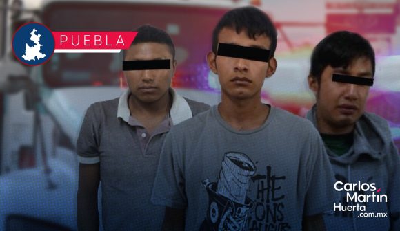 Detienen a integrantes de banda dedicada al robo de transporte de carga en Puebla