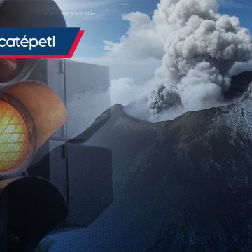 Volcán Popocatépetl mantiene emisión de gases y ceniza