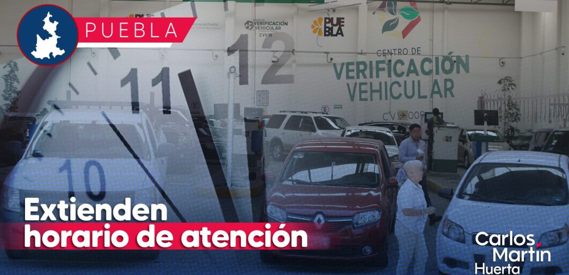 Extienden horario de verificentros en Puebla para realizar trámite
