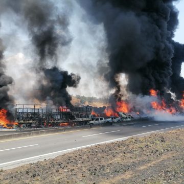 Hay cinco muertos y 14 heridos por choque múltiple en la autopista Zapotlanejo – Lagos de Moreno