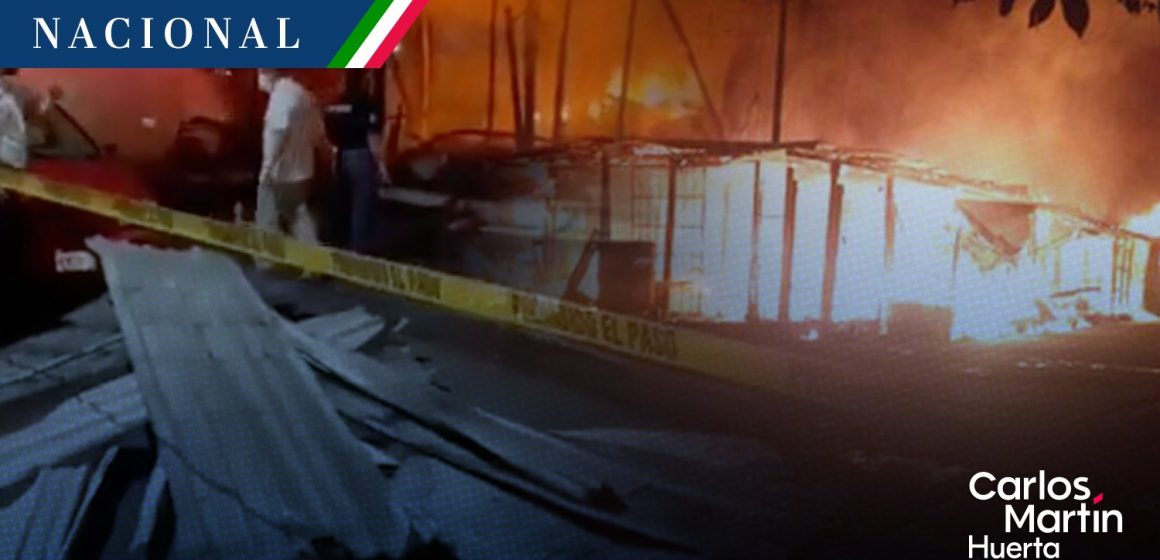 (VIDEOS) Incendio consume locales en el Mercado Central de Acapulco