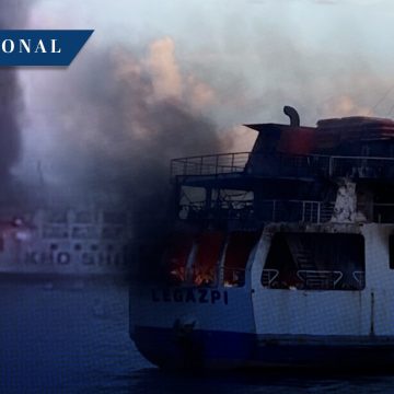 Rescatan a 120 personas tras incendio de ferry en Filipinas