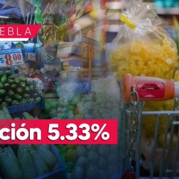 Inflación en Puebla capital se ubicó en 5.33% durante mayo