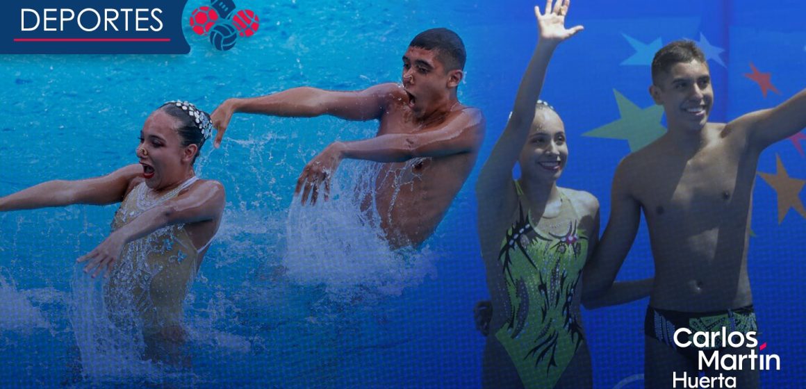 Dupla mexicana gana medalla de oro en natación artística en Centroamericanos