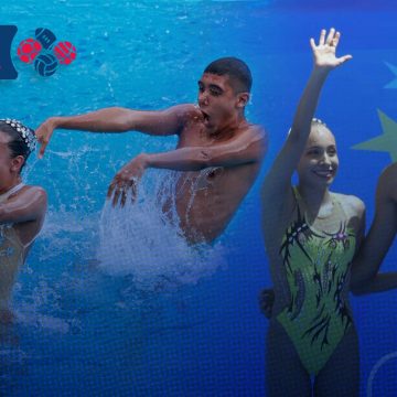 Dupla mexicana gana medalla de oro en natación artística en Centroamericanos