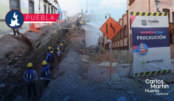 Obras Centro - Puebla Así van las obras en el Centro Histórico de Puebla