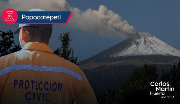 Protección Civil mantiene recorridos en comunidades cercanas al volcán