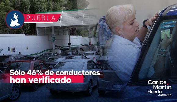 Solo el 46% de los vehículos en Puebla se han verificado; faltan más de 535 mil