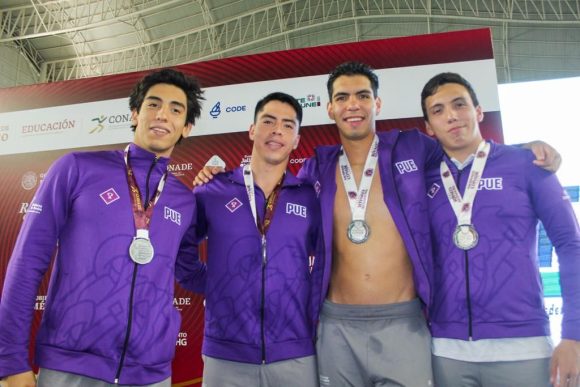 Suma Puebla ocho medallas en natación en los Nacionales CONADE 2023