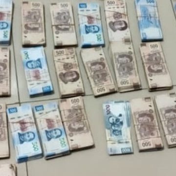 En Nuevo León, Guardia Nacional detiene a persona en posesión de 1 millón 700 mil pesos en efectivo