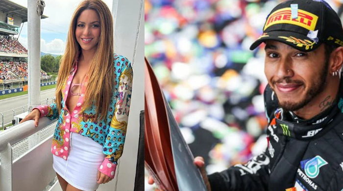 Shakira y Hamilton rumor de romance en GP de España