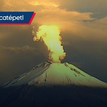 Popocatépetl inicia julio con fumarola