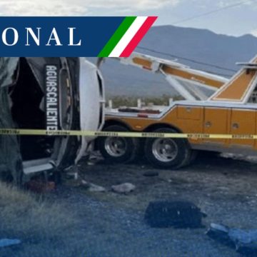Volcadura de autobús en Zacatecas deja ocho muertos y 30 heridos