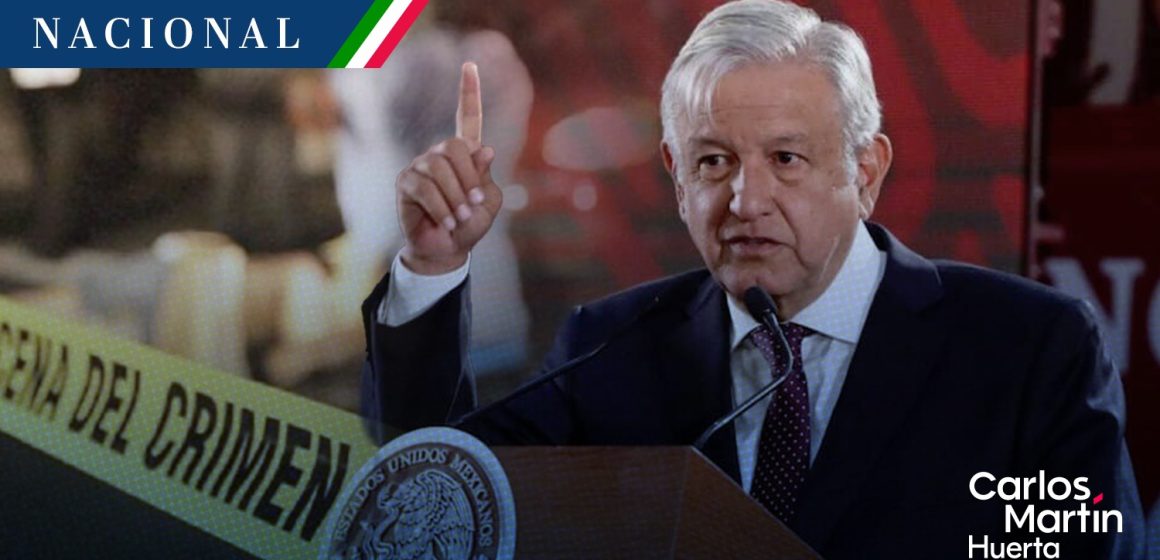 AMLO estima cerrar sexenio con disminución del 20% en homicidios dolosos