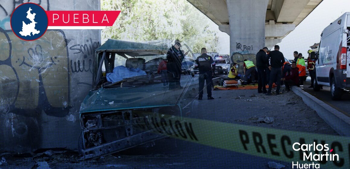 Accidente en la México-Puebla deja un muerto y dos heridos