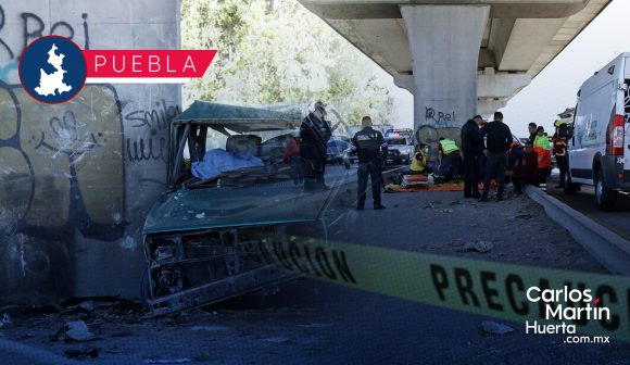 Accidente en la México-Puebla deja un muerto y dos heridos