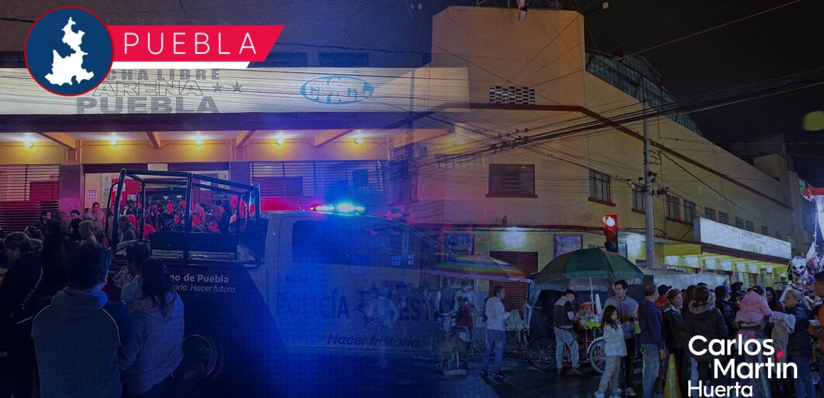 Hombres armados asaltan taquilla de la Arena Puebla