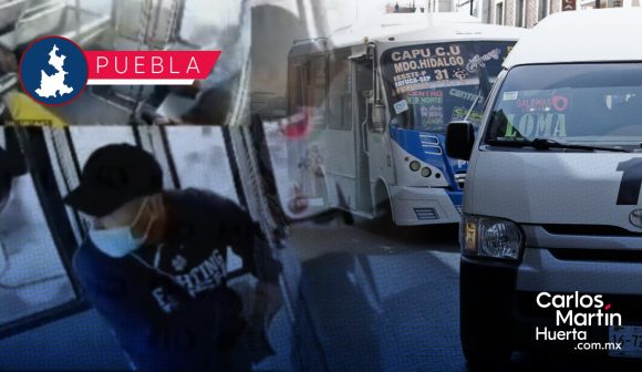 Así opera banda de asaltantes de transporte público en Puebla