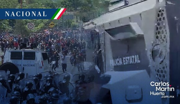 Manifestantes bloquean la Autopista del Sol en Chilpancingo