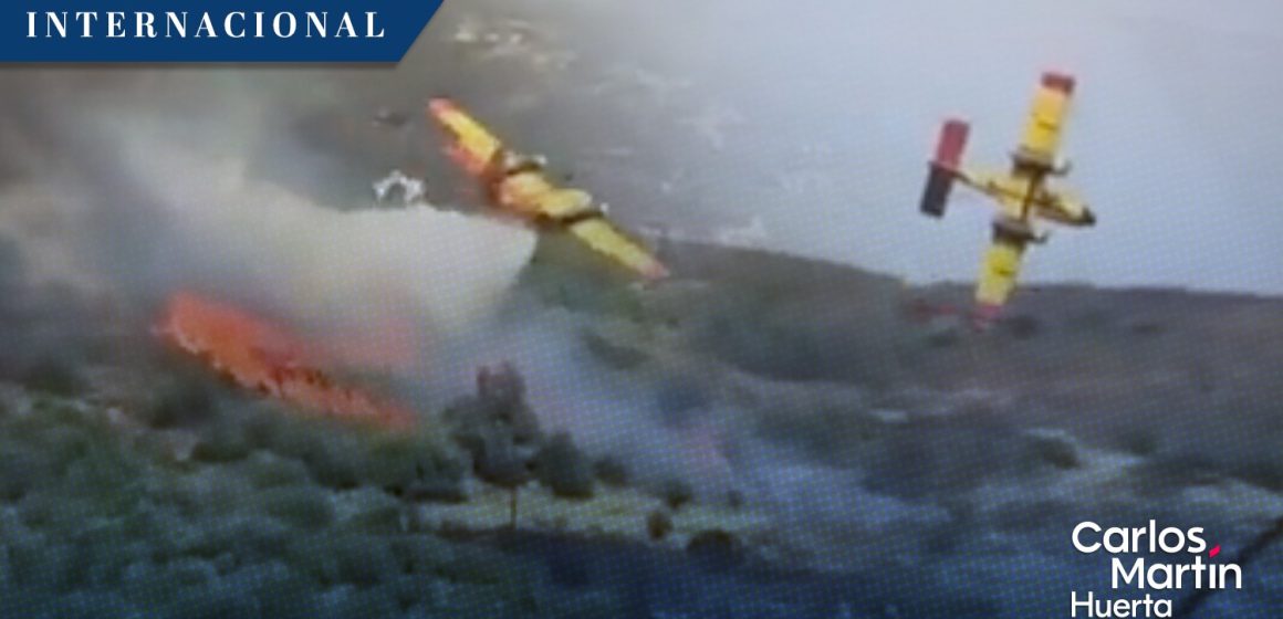 Avión cisterna se estrella tras combatir incendio forestal en Grecia