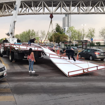 Retiran vallas publicitarias colocadas en ciclovías