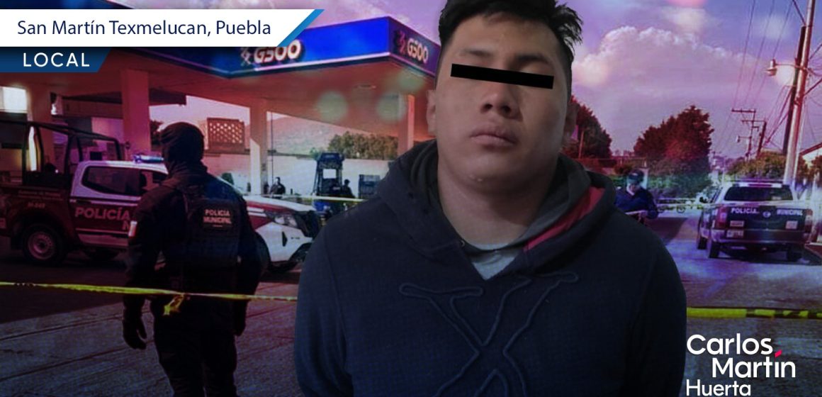 Detienen a involucrado en asesinato de mujer durante asalto a gasolinera en Texmelucan