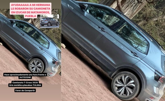 A mano armada roban camioneta en el crucero 4 Caminos de Izúcar