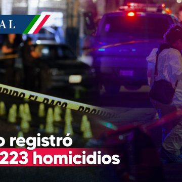 México registró 32 mil 223 homicidios en 2022: INEGI