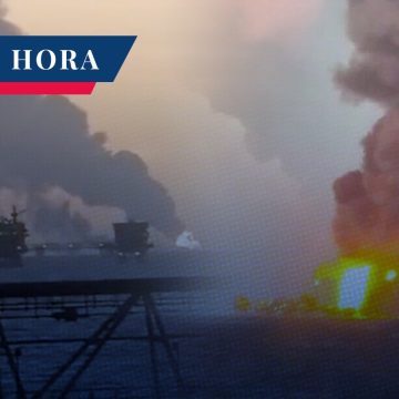 (VIDEO) Reportan incendio en plataforma petrolera en Campeche