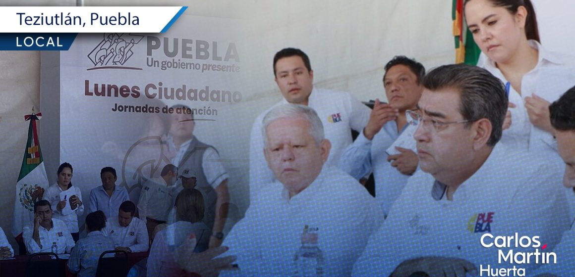 Sergio Salomón encabeza “Lunes Ciudadano” en Teziutlán
