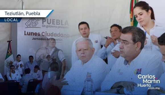 Sergio Salomón encabeza “Lunes Ciudadano” en Teziutlán