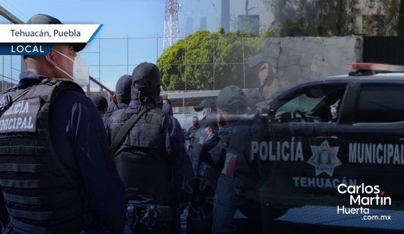 Más de 200 policías municipales de Tehuacán se van a paro laboral por falta de pago