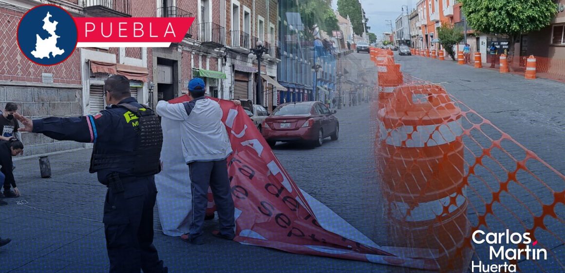 Ayuntamiento de Puebla continúa dialogando con locatarios sobre peatonización de la 16 de Septiembre