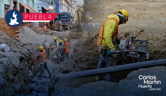 Agua de Puebla reporta avance del 80% en sustitución de drenaje del Centro Histórico  