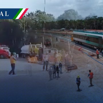 Por malos tratos y disminución de sueldos, trabajadores del Tren Maya hacen paro