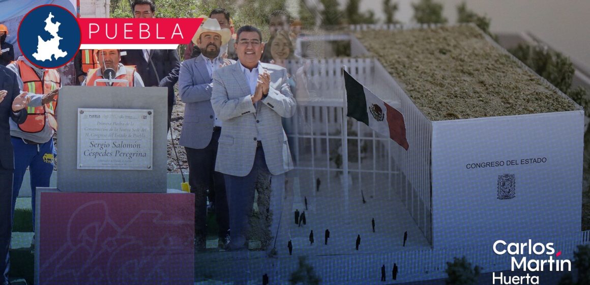 Colocan la primera piedra de la nueva sede del Congreso del Estado de Puebla