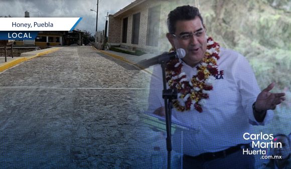 Céspedes Peregrina entrega en el municipio de Honey calles y apoyos para el bienestar  