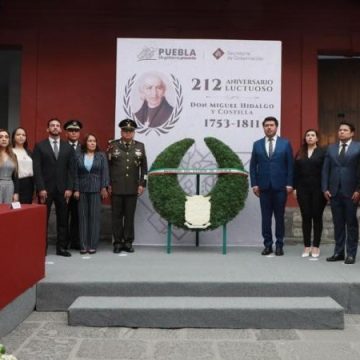 Conmemora gobierno de Puebla 212 Aniversario Luctuoso de Miguel Hidalgo