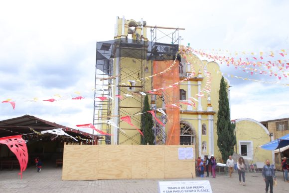 En 2023, concluirá rehabilitación de 187 inmuebles históricos dañados por el sismo de 2017