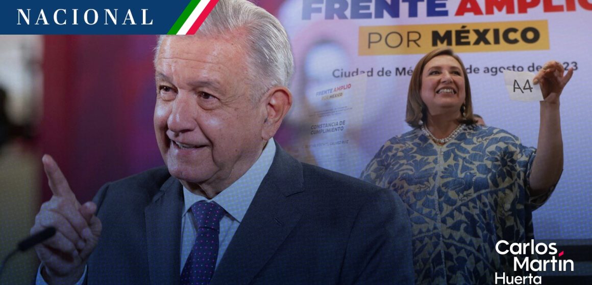 “Gané la apuesta”, dice AMLO tras respaldo del Frente Amplio a Xóchitl Gálvez
