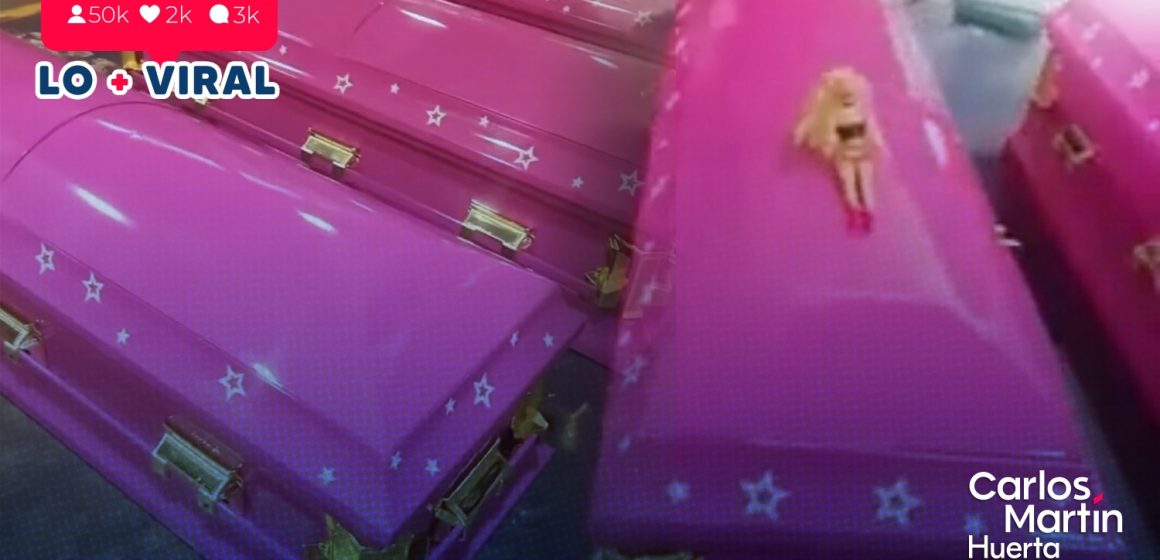 (VIDEO) Funeraria presume ataúdes de Barbie