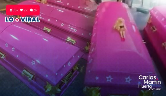 (VIDEO) Funeraria presume ataúdes de Barbie