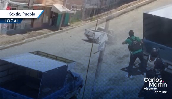 (VIDEOS) Balacera y persecución se registra en Xoxtla