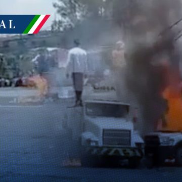 Talamontes incendian vehículos y bloquean la México-Cuernavaca