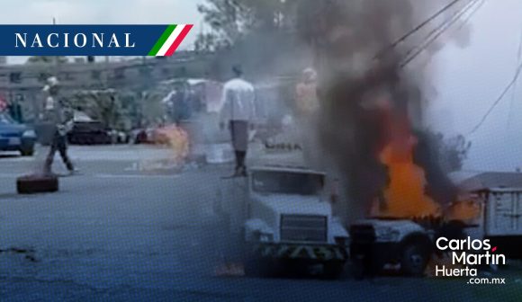 Talamontes incendian vehículos y bloquean la México-Cuernavaca